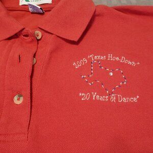 Collectible Vintage 2009 Texas HoeDown Red Polo Souvenir Shirt (XL)